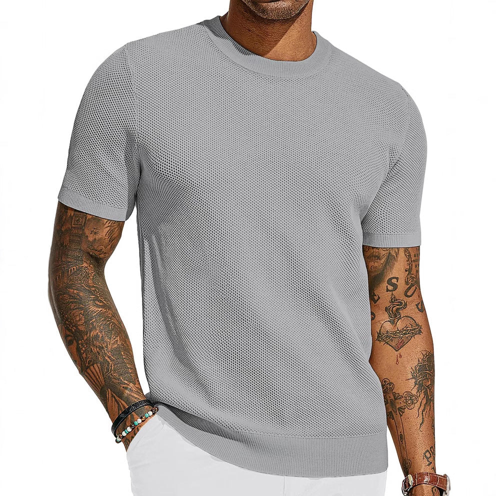 Herren atmungsaktives Netz-T-Shirt R&B