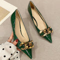 Damen elegante spitze Pumps mit goldfarbener Kettenapplikation R&B