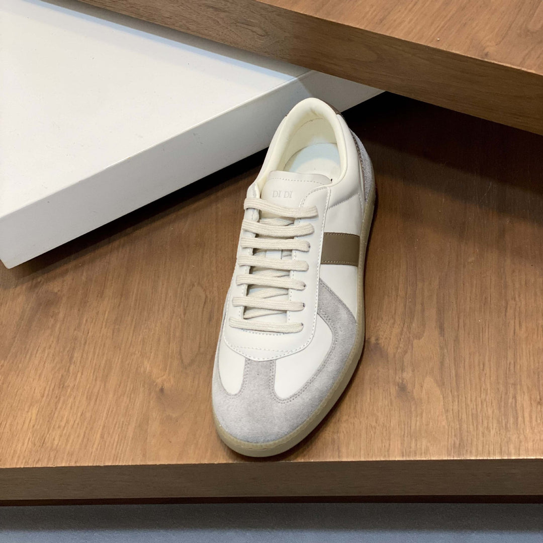 Damen modische Sneakers mit hochwertiger Leder- und Wildlederkombination R&B