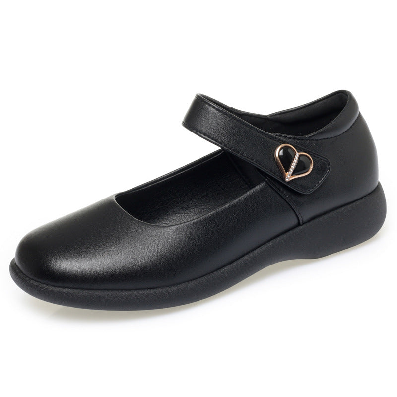 Damen Komfortable Mary Jane Ballerinas mit atmungsaktiven Perforationen und verstellbarem Riemen R&B