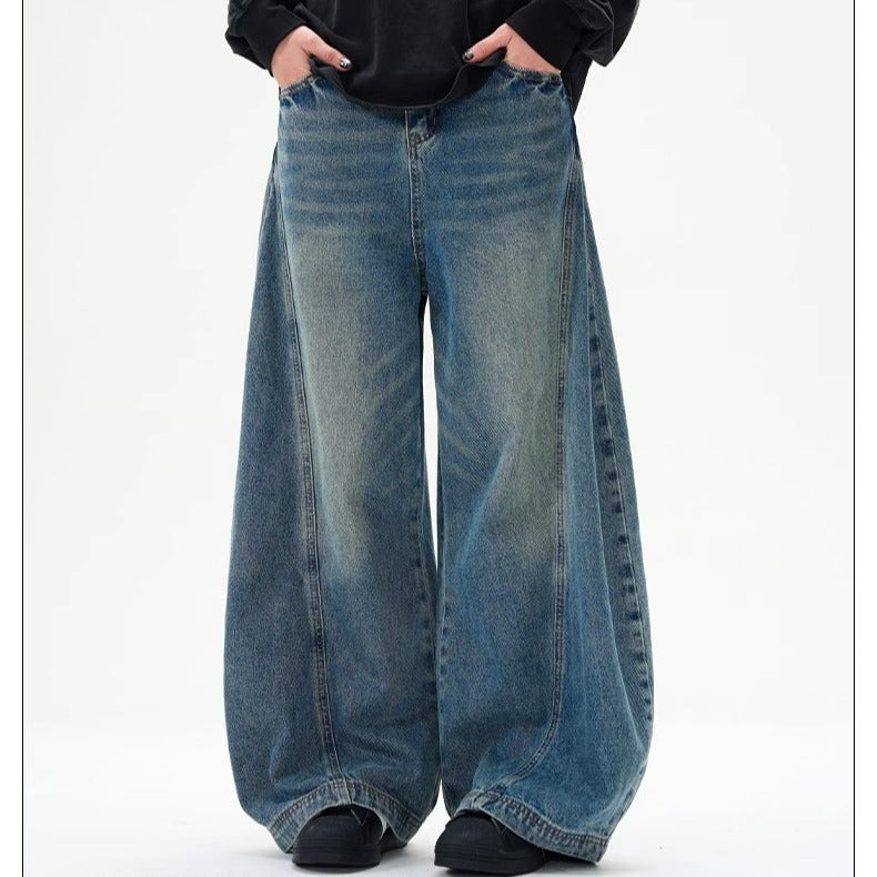 Damen Weit geschnittene Jeanshose R&B