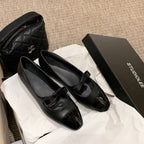 Damen Ballerina-Pumps mit dekorativem Schleifenakzent und hochglänzender Spitze R&B