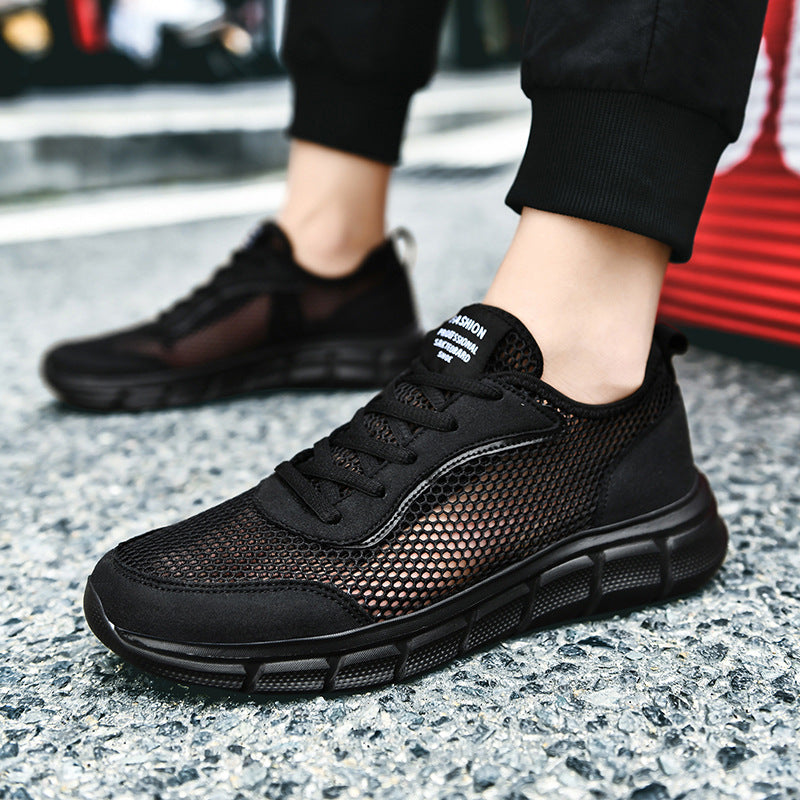 Damen Leichte Mesh-Sneaker mit dämpfender Sohle und atmungsaktiver Konstruktion