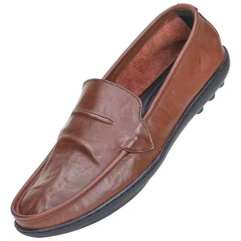 Damen Elegante Mokassins aus weichem Leder mit rutschfester Sohle R&B