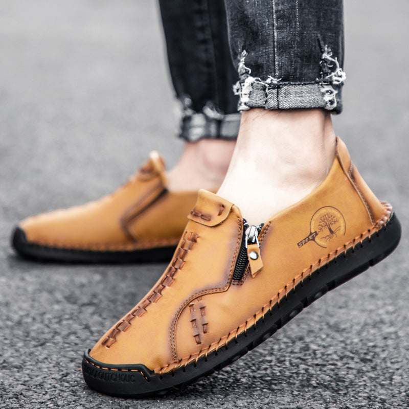 Herren lässige Leder Slipper R&B