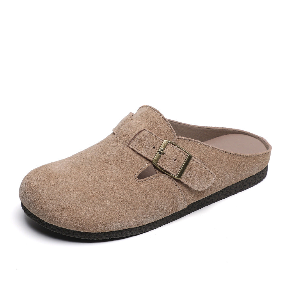 Damen Komfortable Clogs mit modischer Schnallenverzierung R&B
