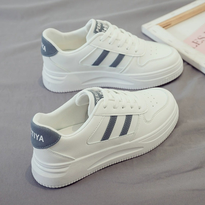 Damen Sportliche Sneakers aus hochwertigem Kunstleder mit rutschfester Laufsohle