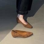 Damen Komfortable Keil-Pumps aus Wildleder