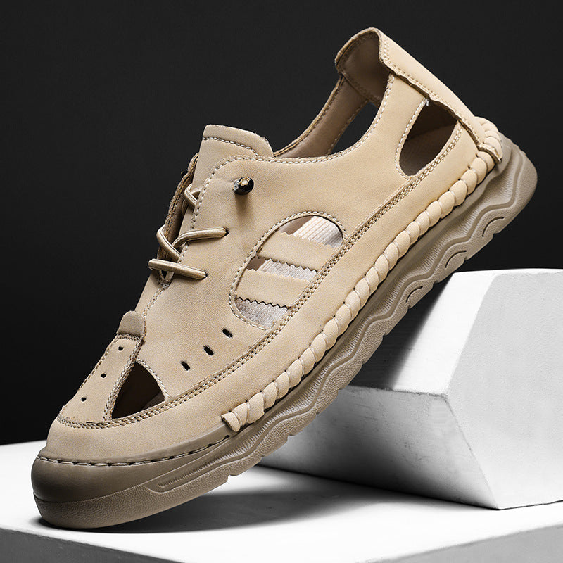 Herren Atmungsaktive Freizeitsandalen mit flexiblem Schnellschnürsystem R&B