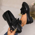 Damen elegante Slipper mit modischer Schleifenverzierung R&B