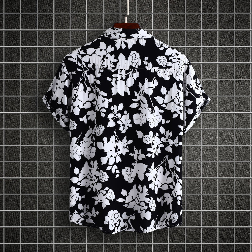 Damen Kurzarmhemd mit floralem Design und lässiger Passform R&B