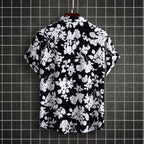 Damen Kurzarmhemd mit floralem Design und lässiger Passform