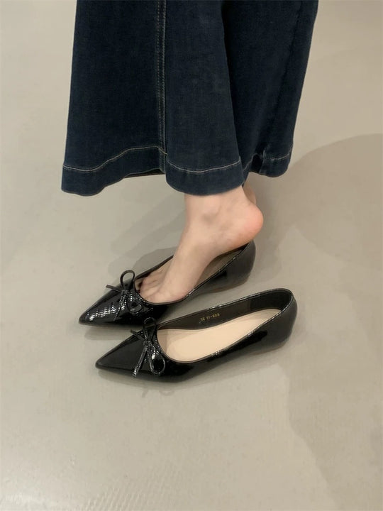 Damen Elegante Ballerinas mit zartem Schleifen-Detail und bequemer Passform R&B