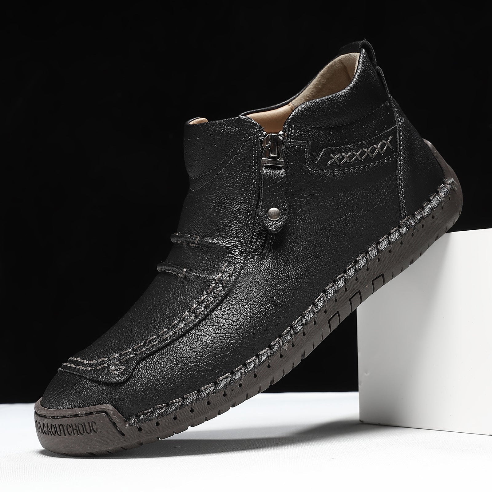 Herren modische Stiefel mit praktischem Reißverschluss R&B