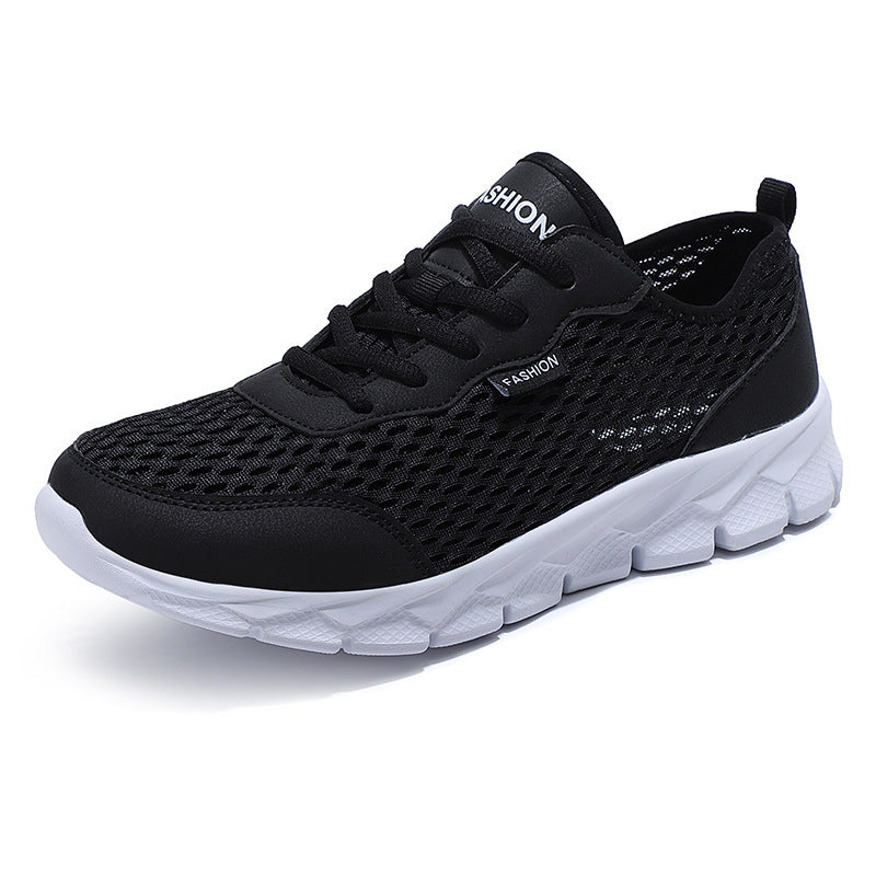 Herren nan leichter Netz-Sneaker mit elastischem Schlupfkragen und dämpfender Schaumsohle R&B