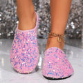 Damen Glitzernde Slippers mit funkelnden Pailletten und weichem Innenmaterial R&B