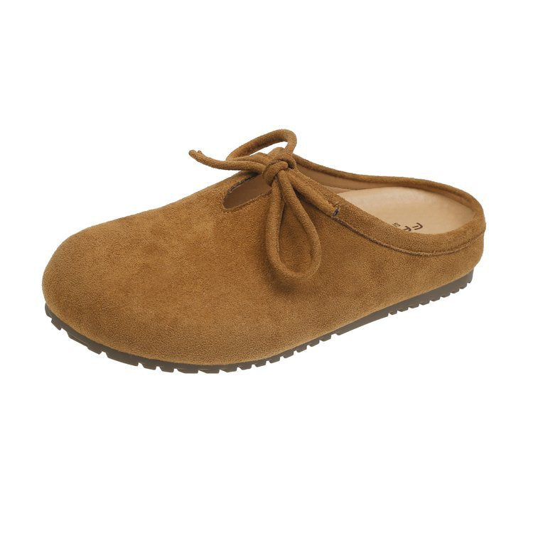 Damen hochwertige Slipper mit weichem Innensohle und dekorativem Schleifchen R&B