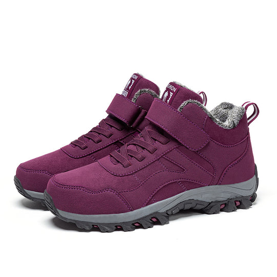 Damen isolierte Wanderschuhe mit rutschfester Sohle und praktischer Klettverschlusslösung R&B