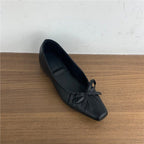 Damen elegante Ballerinas mit modischer Schleifenverzierung R&B