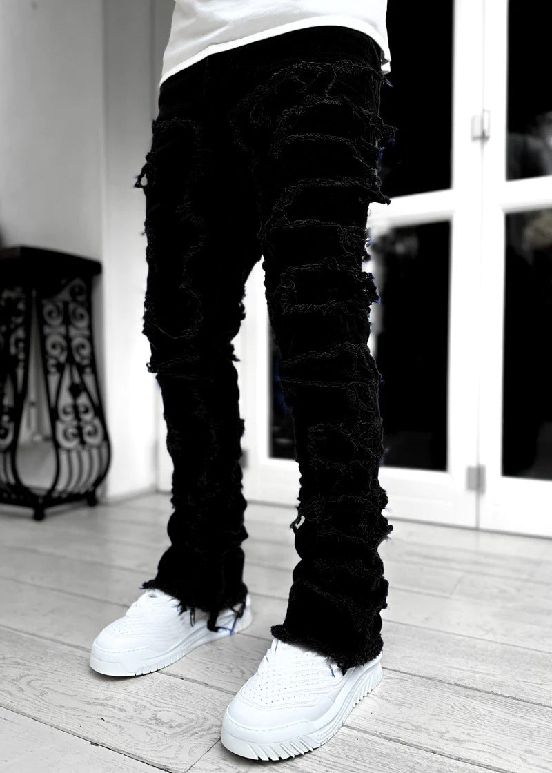 Herren modische Zerrissene Skinny Jeans im lässigen Street-Style R&B