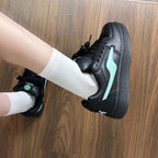 Damen Sneakers mit dickem Profil und atmungsaktiven Netz-Einsätzen