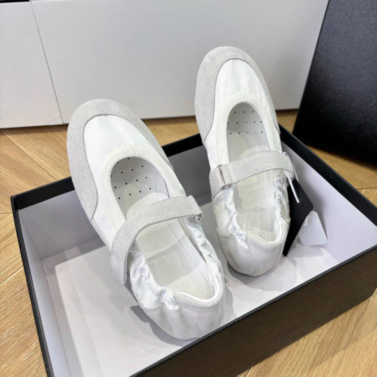 Damen elegante Mary Jane Ballerinas mit verstellbarem Riemchen R&B