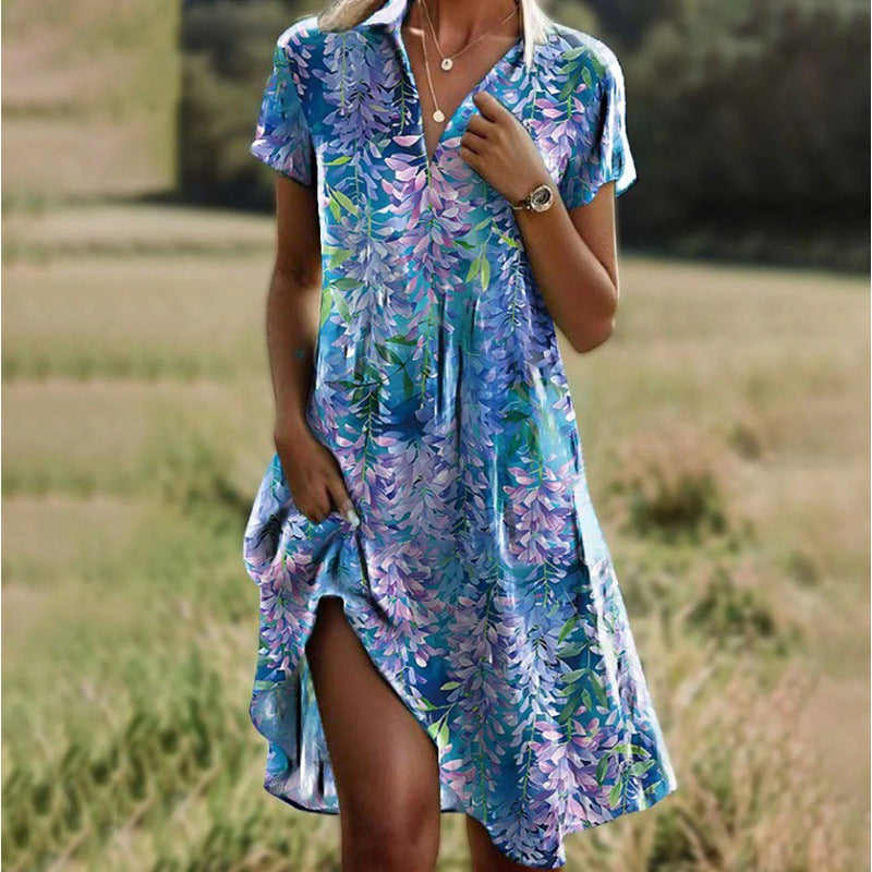 Damen Sommerkleid mit floralen Mustern R&B