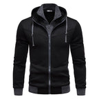 Herren sportliche Kapuzenjacke mit modernem Schnitt und praktischen Reißverschlusstaschen R&B