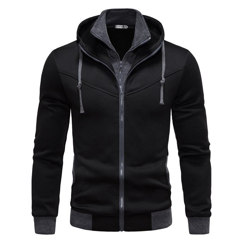 Herren sportliche Kapuzenjacke mit modernem Schnitt und praktischen Reißverschlusstaschen R&B