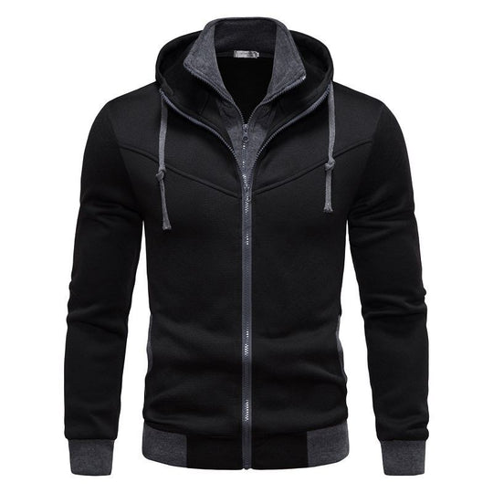 Herren sportliche Kapuzenjacke mit modernem Schnitt und praktischen Reißverschlusstaschen R&B