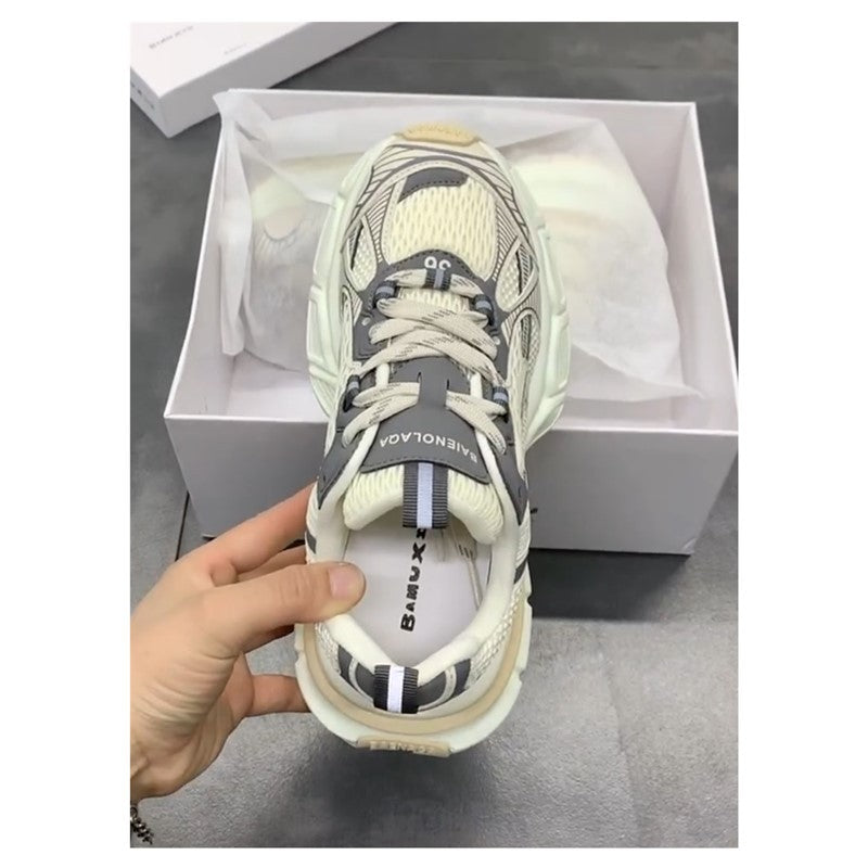 Damen Sportliche Sneakers mit atmungsaktiver Mesh-Oberfläche und stabiler Sohle R&B