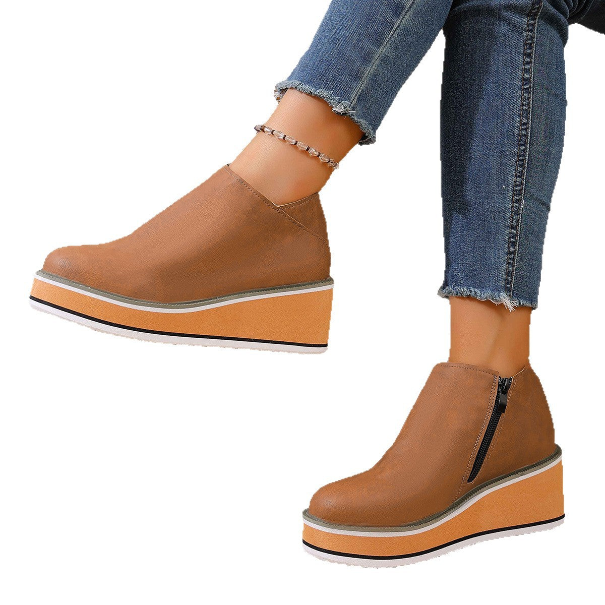 Damen Wedge-Sandaletten mit elegantem Absatz und rutschfester Sohle R&B