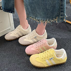 Damen sportive Retro-Sneaker mit hochwertigem Leder von R&B