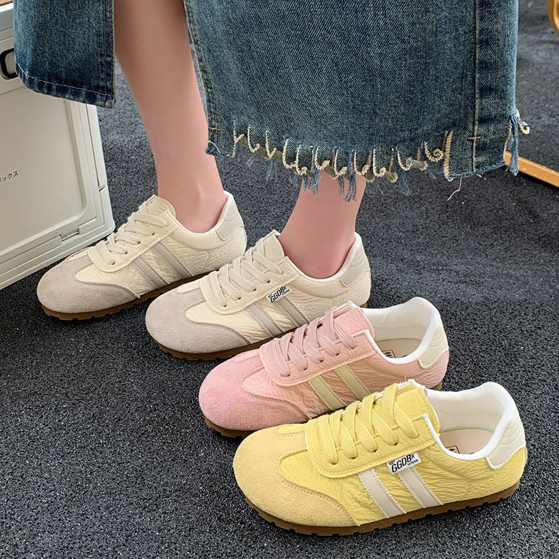 Damen sportive Retro-Sneaker mit hochwertigem Leder von R&B
