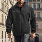 Herren Fleecejacke mit hohem Kragen R&B