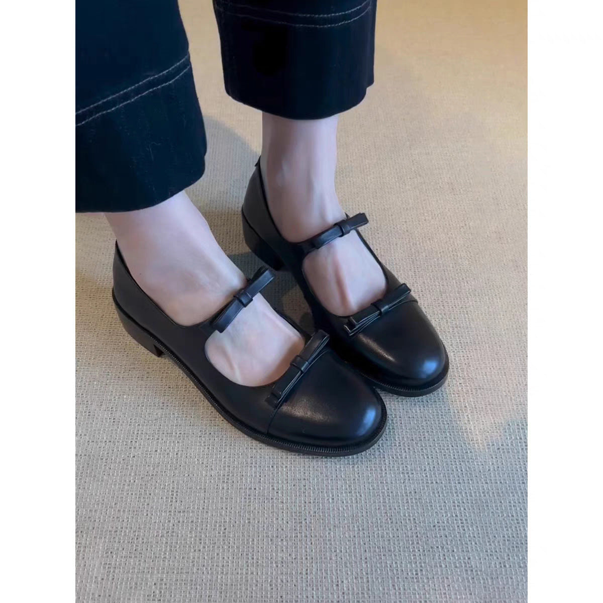 Damen elegante Mary Jane Schuhe mit komfortablem Riemenverschluss und hochwertiger Lederverarbeitung R&B