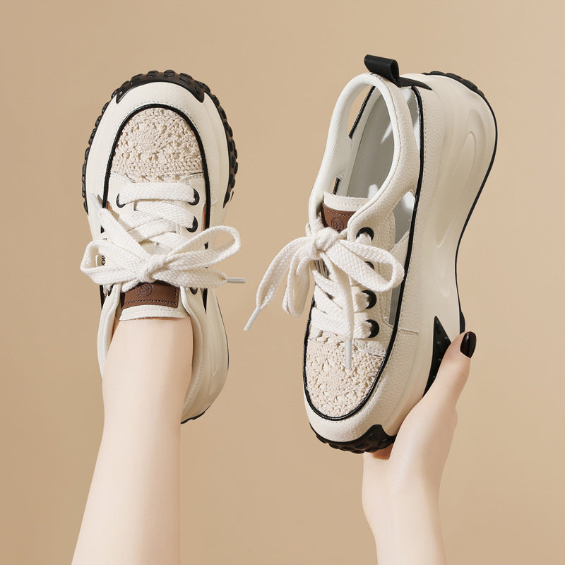 Damen Komfortable und stylische Sneakers mit atmungsaktiver Mesh-Oberfläche R&B
