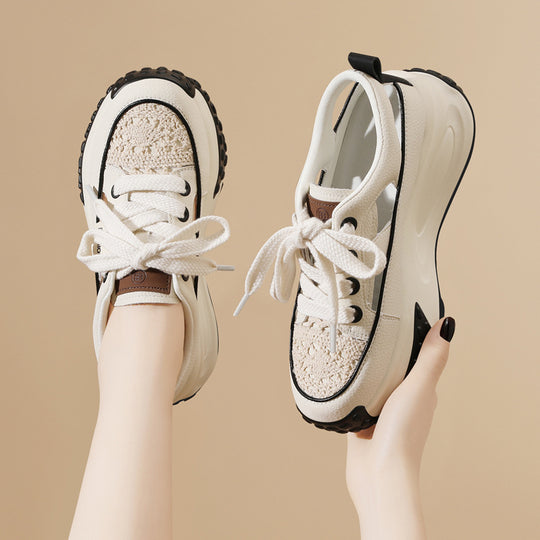 Damen Komfortable und stylische Sneakers mit atmungsaktiver Mesh-Oberfläche R&B