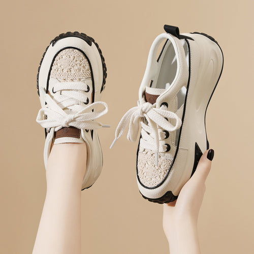 Damen Komfortable und stylische Sneakers mit atmungsaktiver Mesh-Oberfläche R&B