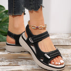 Damen Komfortsandalen mit verstellbaren Klettverschlüssen und ergonomischem Fußbett R&B