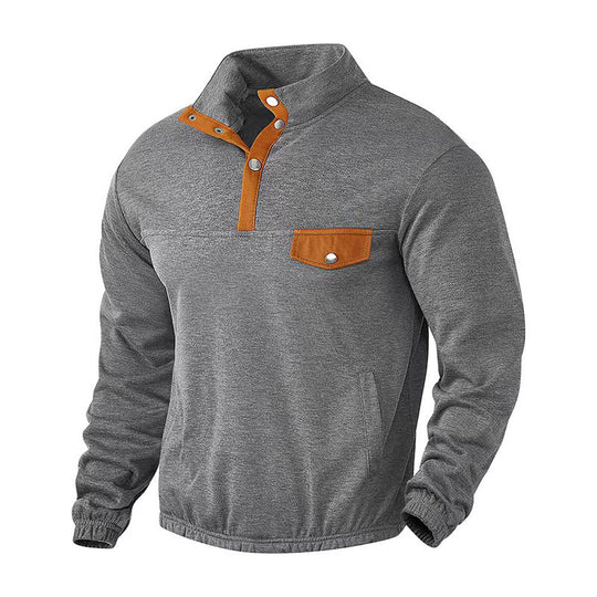 Herren modisches Sweatshirt mit Kragen details R&B