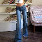 Damen Flared Jeans mit hohem Bund und Stretch