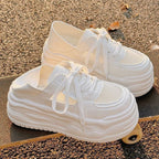 Damen Chunky Sneaker mit atmungsaktiver Mesh-Oberfläche und dämpfender Sohle R&B