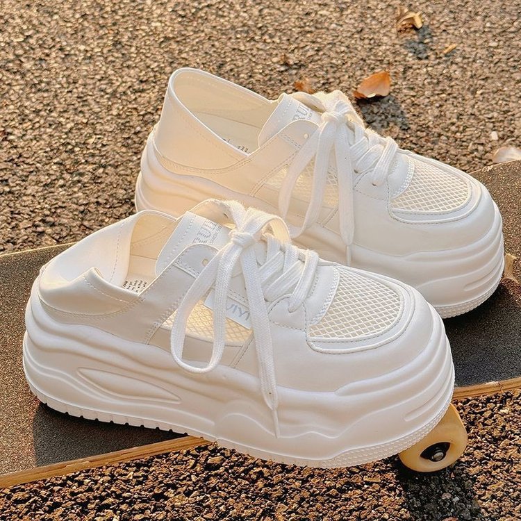 Damen Chunky Sneaker mit atmungsaktiver Mesh-Oberfläche und dämpfender Sohle R&B