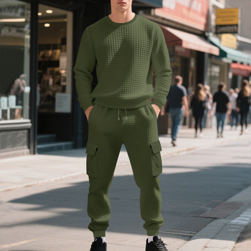 Herren lässiges Sweatshirt und Cargohose Set R&B