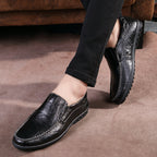 Herren Elegante und komfortable Mokassins aus weichem Leder R&B