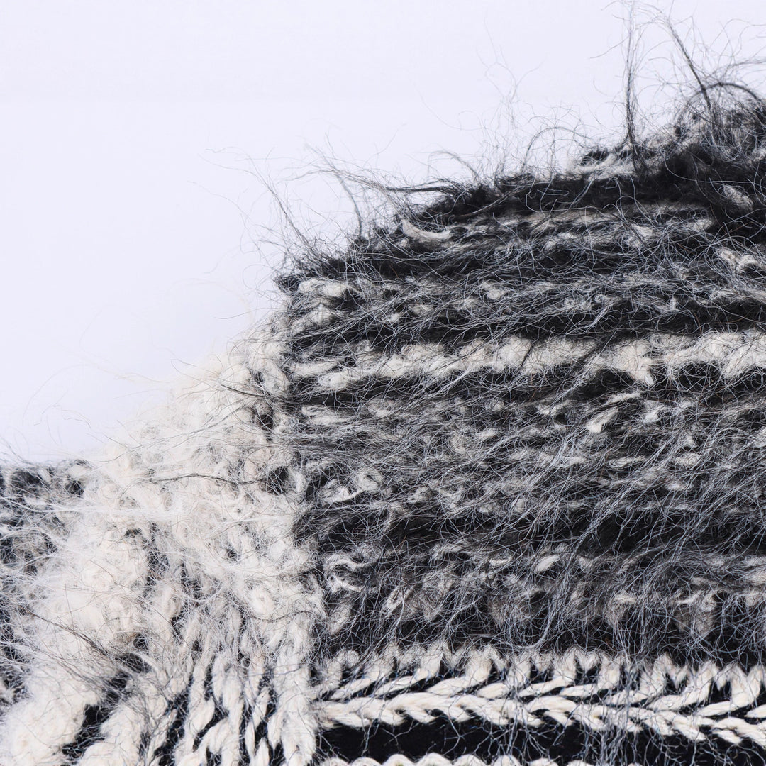 Damen Gemusterter Langarm-Cardigan mit Knopfleiste R&B