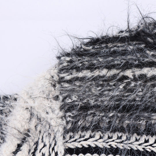 Damen Gemusterter Langarm-Cardigan mit Knopfleiste R&B