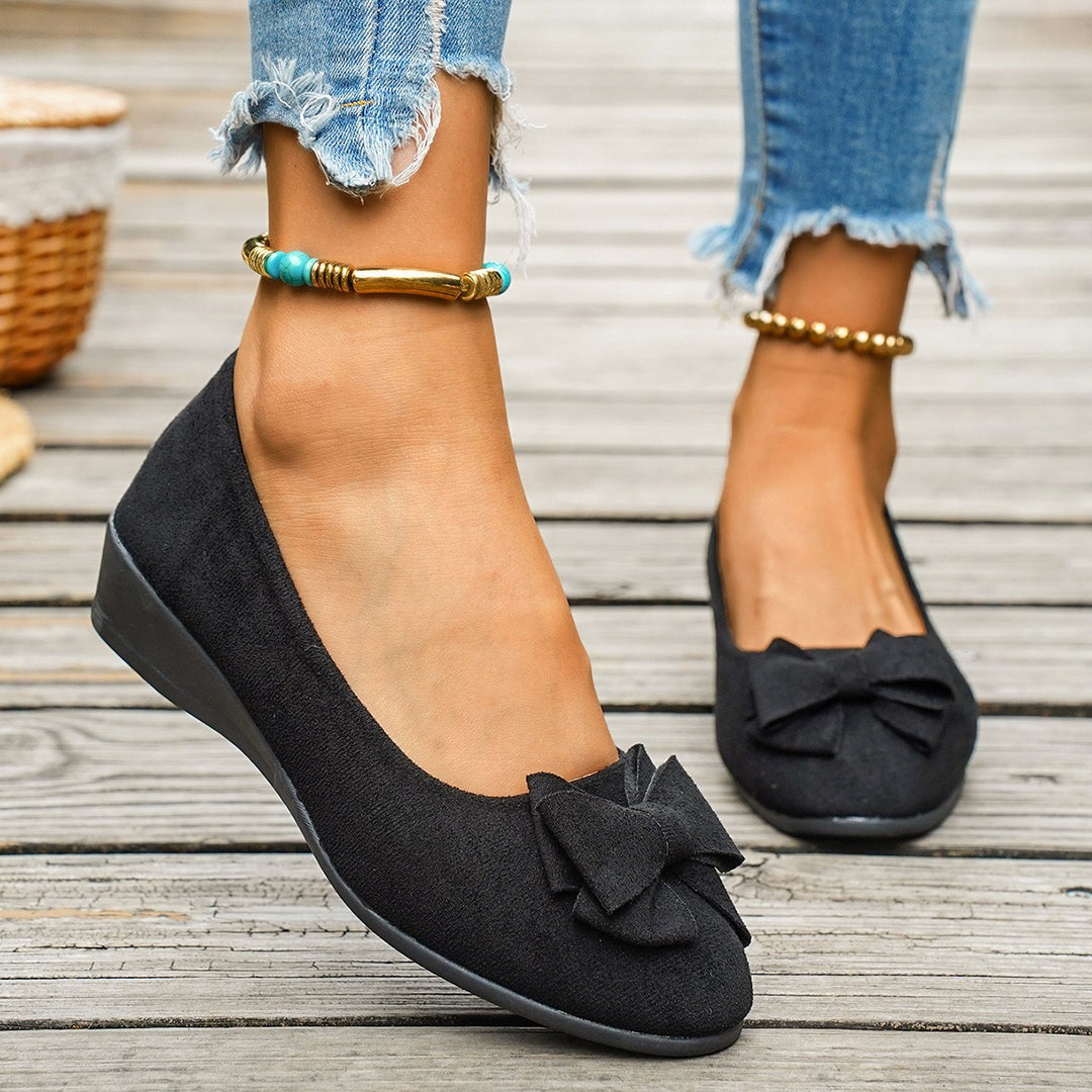 Damen elegante Slipper aus weichem Leder R&B