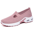 Damen Bequeme Slip-On Sportschuhe mit atmungsaktivem Strickdesign R&B